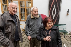 vernisáž výstavy Hra… koláže Jiřího Tomana a Víta Vokolka v Art Space NOV