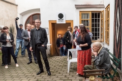 vernisáž výstavy Hra… koláže Jiřího Tomana a Víta Vokolka v Art Space NOV