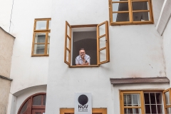 vernisáž výstavy Hra… koláže Jiřího Tomana a Víta Vokolka v Art Space NOV