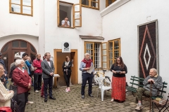 vernisáž výstavy Hra… koláže Jiřího Tomana a Víta Vokolka v Art Space NOV