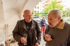 vernisáž výstavy Hra… koláže Jiřího Tomana a Víta Vokolka v Art Space NOV